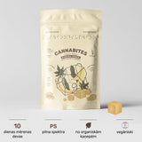 Cannabites - Funkcionāli banānu kubi ar kaņepju ziediem (liels 60 gab iepakojums, 300 mg)
