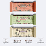 Kaņepju proteīna batoniņi - komplekts visām gaumēm (3x4 gab. kastīte)