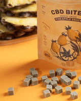 Cannabites - Funkcionāli ananāsu kubi ar kaņepju ziediem (liels 60 gab iepakojums, 300 mg)